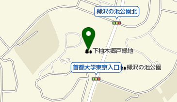 下柚木郷戸緑地の地図画像
