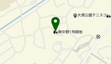 東中野1号緑地の地図画像