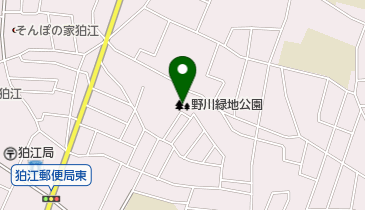 野川緑地公園の地図画像