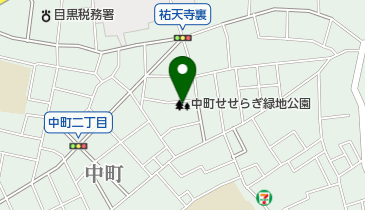中町せせらぎ緑地公園の地図画像