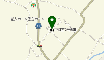 下恩方2号緑地の地図画像