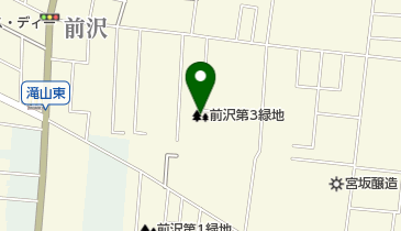 前沢第3緑地の地図画像