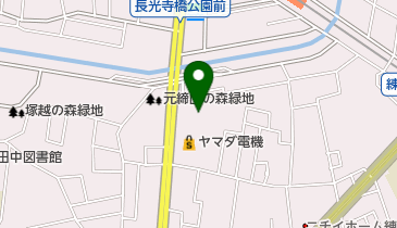長光寺橋緑地の地図画像