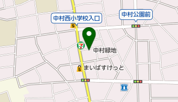 中村緑地の地図画像