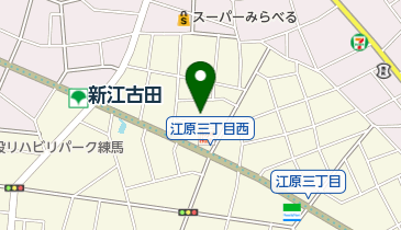 江原屋敷森緑地の地図画像