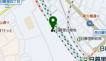 日暮里台緑地の地図画像