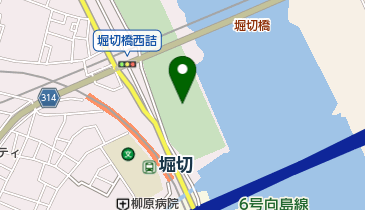 荒川日ノ出町緑地の地図画像