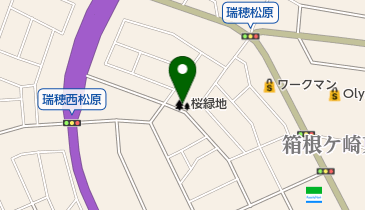 桜緑地の地図画像