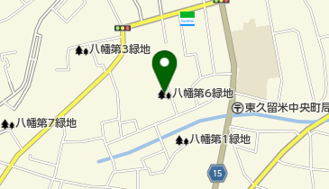 八幡第6緑地の地図画像