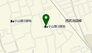 小山第3緑地の地図画像