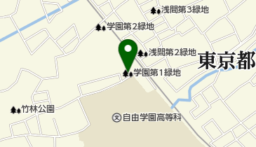 学園第1緑地の地図画像
