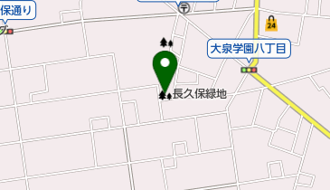 長久保緑地の地図画像