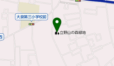 立野山の森緑地の地図画像