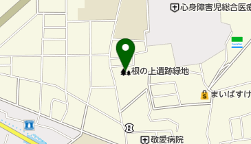 根の上遺跡緑地の地図画像