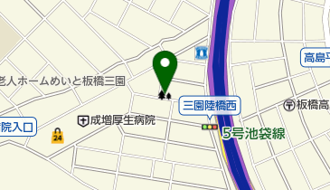 三園一丁目緑地の地図画像