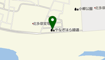 やなぎはら緑道の地図画像