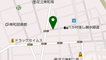 八か村落し親水緑道の地図画像