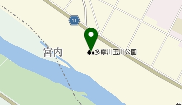 多摩川玉川公園の地図画像