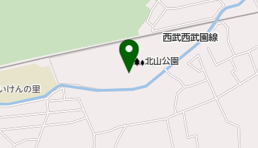 北山公園の地図画像