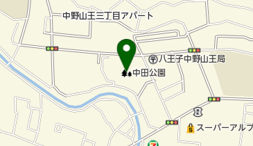 中田公園の地図画像
