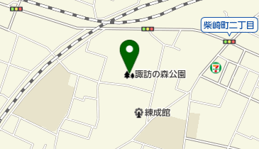 諏訪の森公園の地図画像