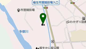 多摩川緑地福生加美上水公園の地図画像