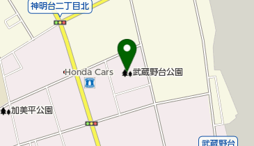 武蔵野台公園の地図画像