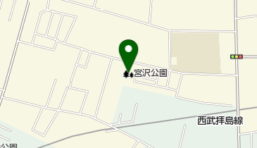 宮沢公園の地図画像