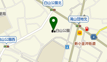 白山公園の地図画像