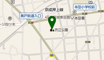 渋江公園の地図画像