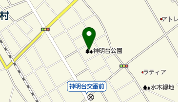 神明台公園の地図画像