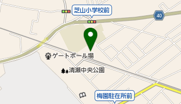 芝山児童遊園の地図画像