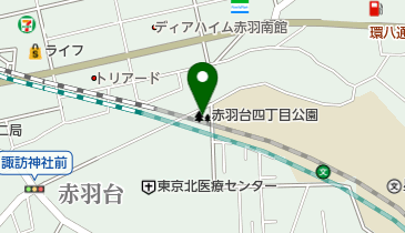 赤羽台四丁目公園の地図画像