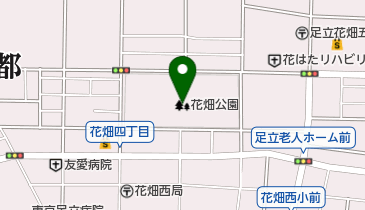花畑公園の地図画像