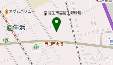 福生公園の地図画像