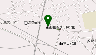 民設萩山四季の森公園の地図画像