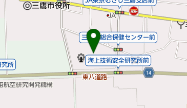 三鷹中央防災公園・元気創造プラザの地図画像