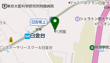 八芳園の地図画像