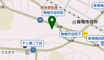 青梅スイート・プラム結婚式場の地図画像