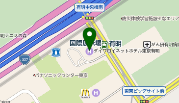 ジャガー・アプルーブド東京ベイ有明の地図画像