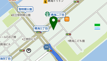 シトロエン中央ショールームの地図画像