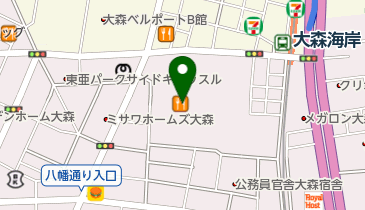 ロフト大森店の地図画像
