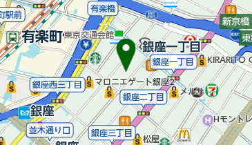 銀座ロフトの地図画像