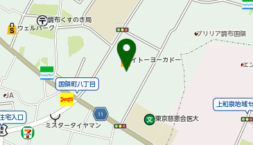 ロフト国領店の地図画像