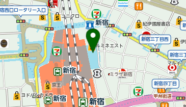 3COINSルミネエスト新宿店の地図画像