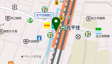 3COINSルミネ北千住店の地図画像