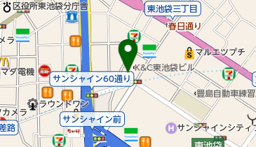 まんだらけラララ池袋店の地図画像