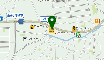 ニコニコレンタカー町田金井店の地図画像