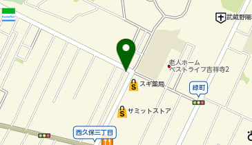 大阪王将武蔵野緑町栄楽店の地図画像