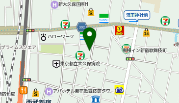 ネットルームマンボー歌舞伎町店の地図画像